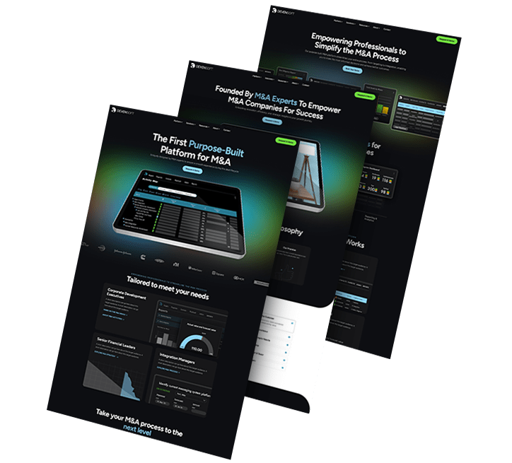 three pages from the devensoft website