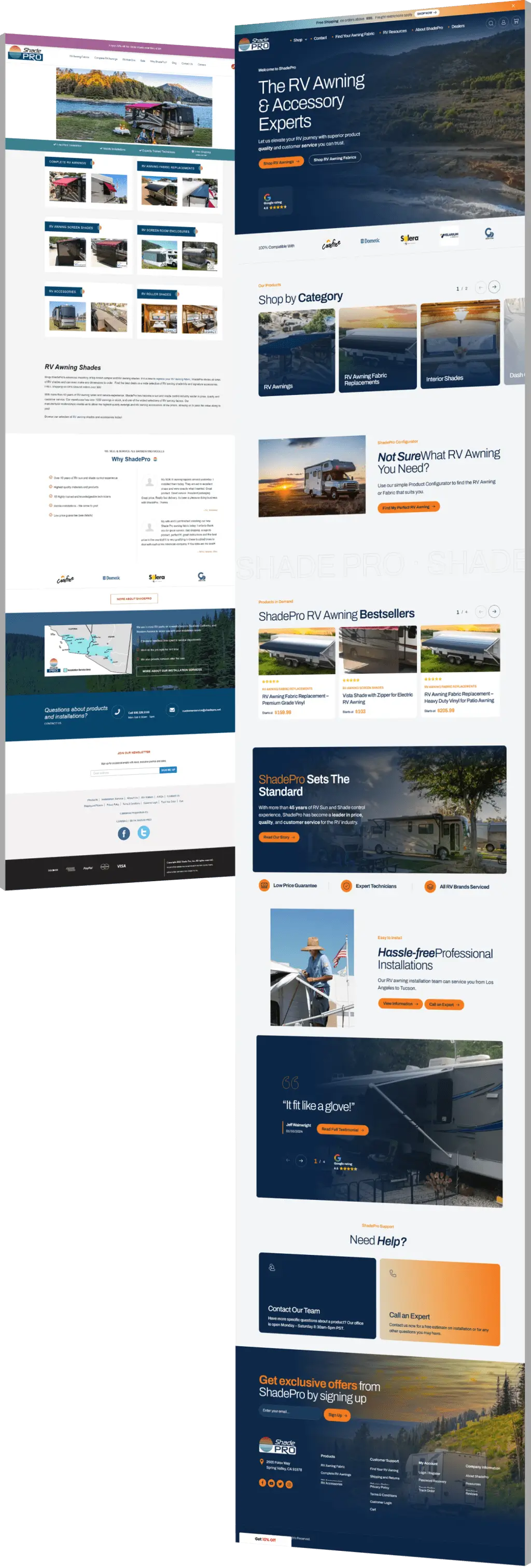 Image showing ShadePro's before and after design