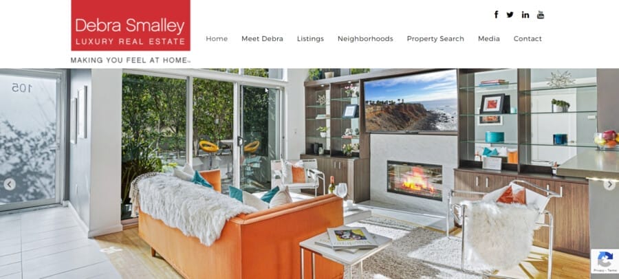 Debra Smalley website screenshot
