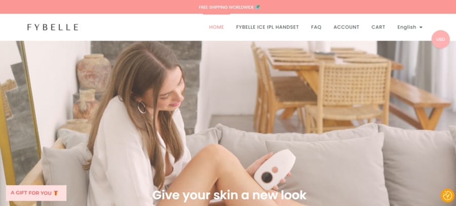 Fybelle website screenshot
