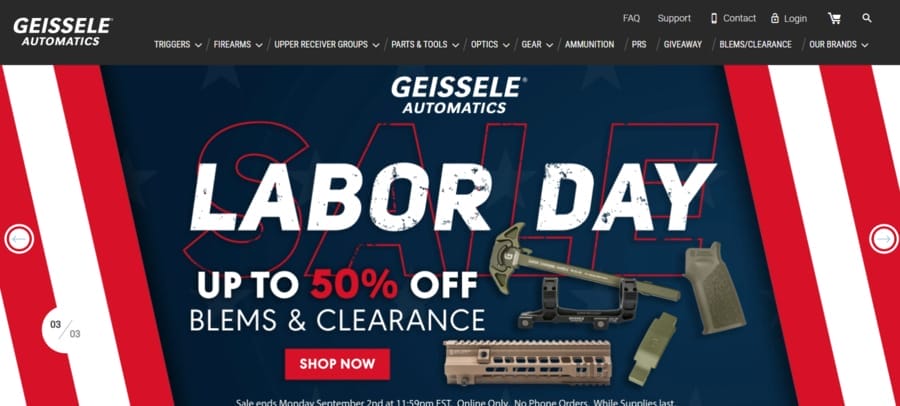 Geiselle Automatics website screenshot