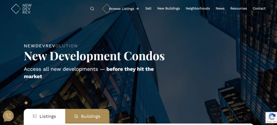 NewRevDev website screenshot