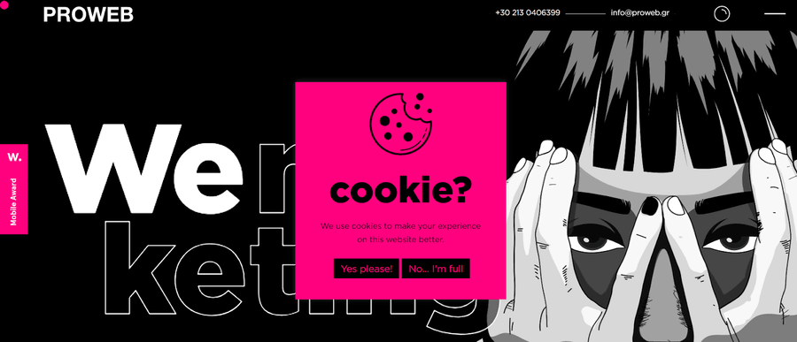 Proweb website screenshot