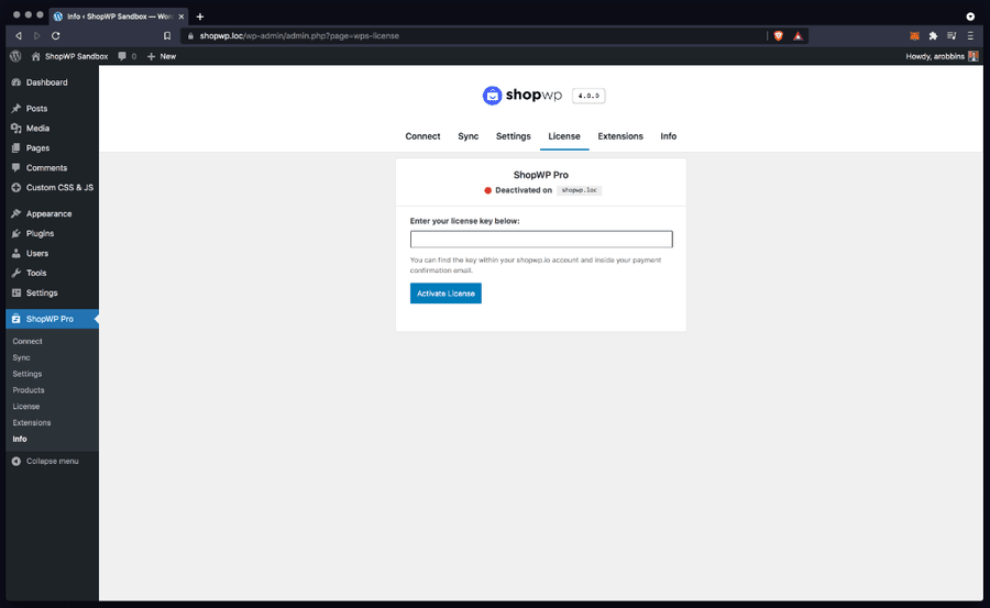 Shop WP Screenshot