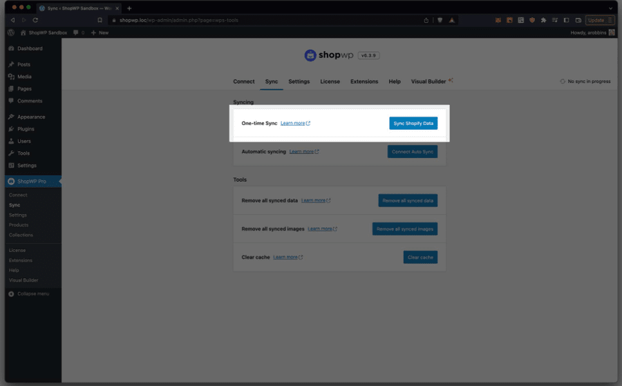Shop WP Screenshot