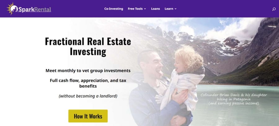 SparkRental website screenshot