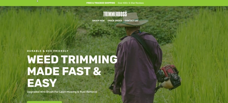 Trimmer Boss website screenshot