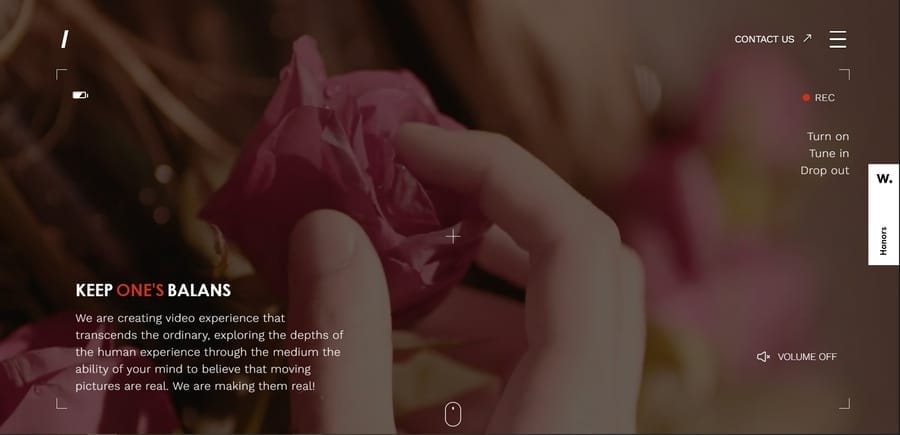 Balans Studio website screenshot