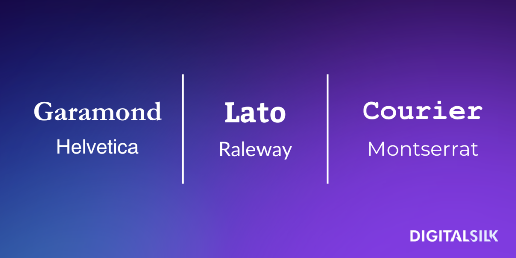 Font pairings