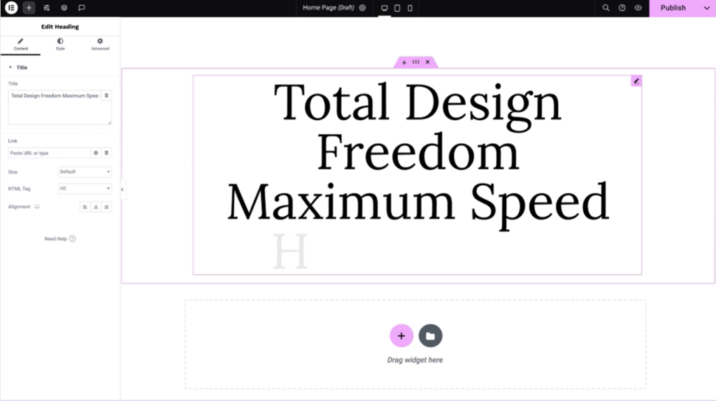 Hello Elementor WordPress theme in action