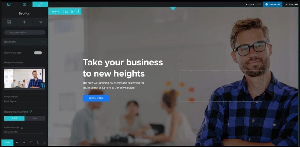 Oshine's WordPress theme in action