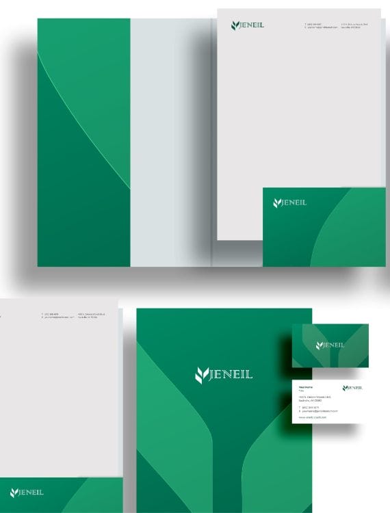 Jeneil Biotechnology's branding materials