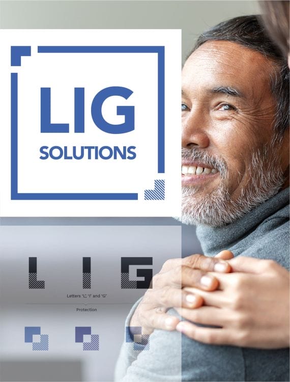 LIG Solutions' branding materials
