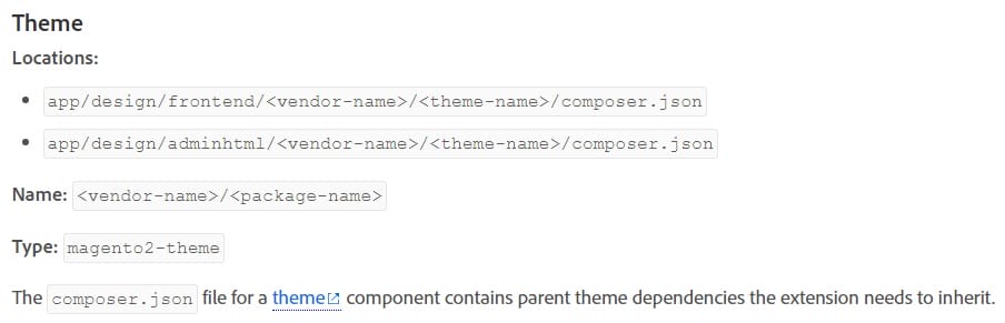 custom magento themes composer package