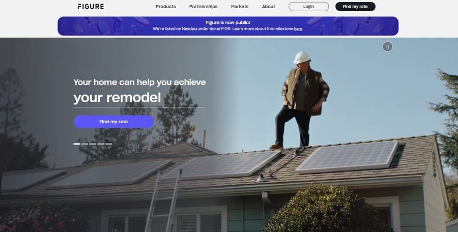 Figure Technologies website screenshot