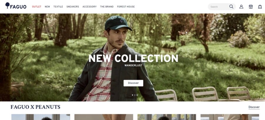 Faguo website screenshot