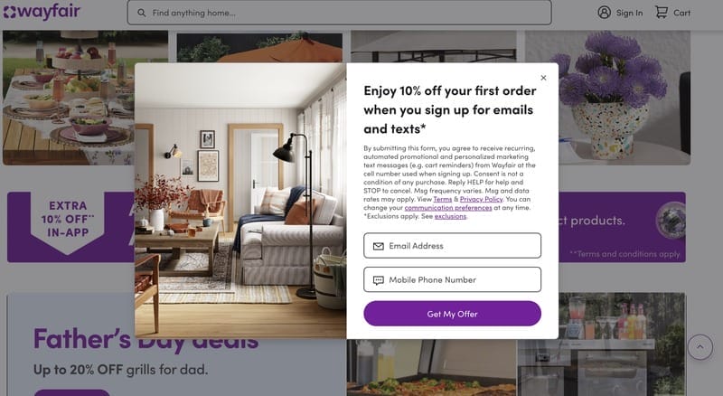 ecommerce growth strategy email signup