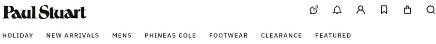ecommerce menu