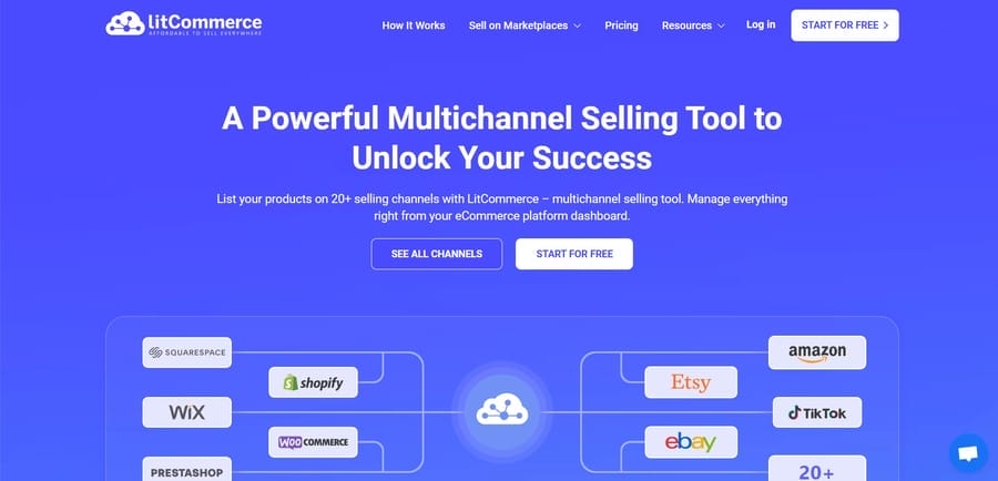 LitCommerce website screenshot