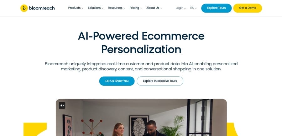 Bloomreach website screenshot