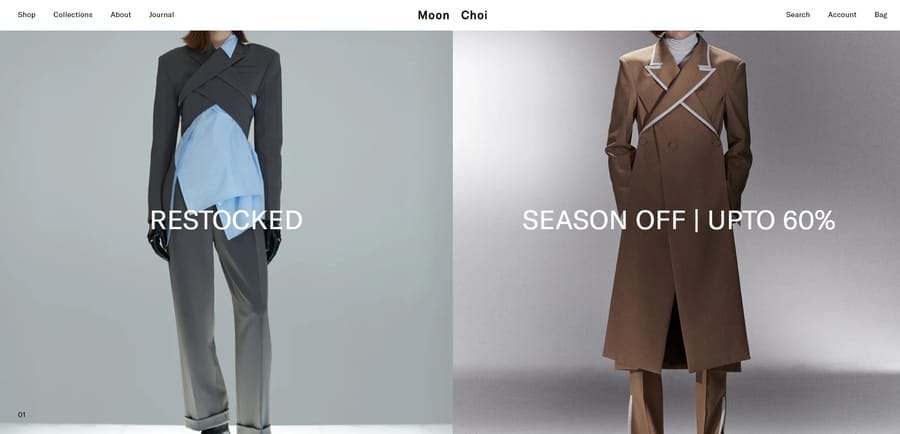 Moon Choi website screenshot