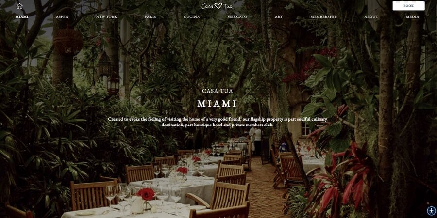 Casa Tua website screenshot