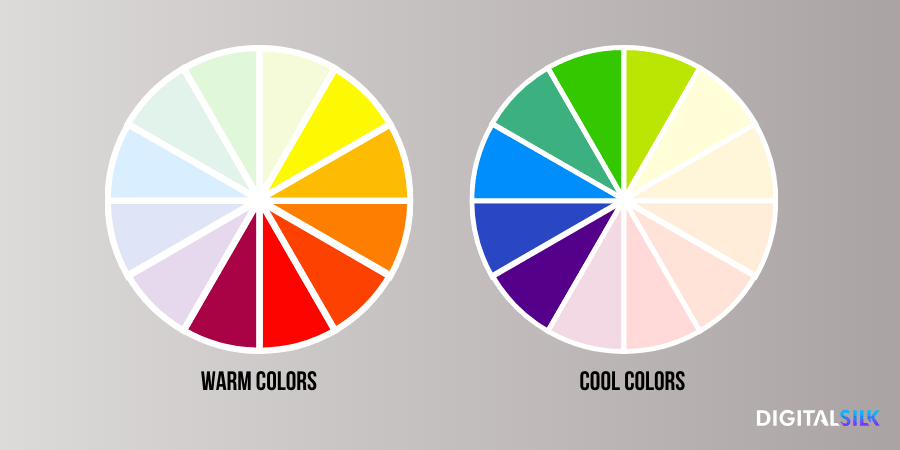 Image showing warm and cool color wheels.