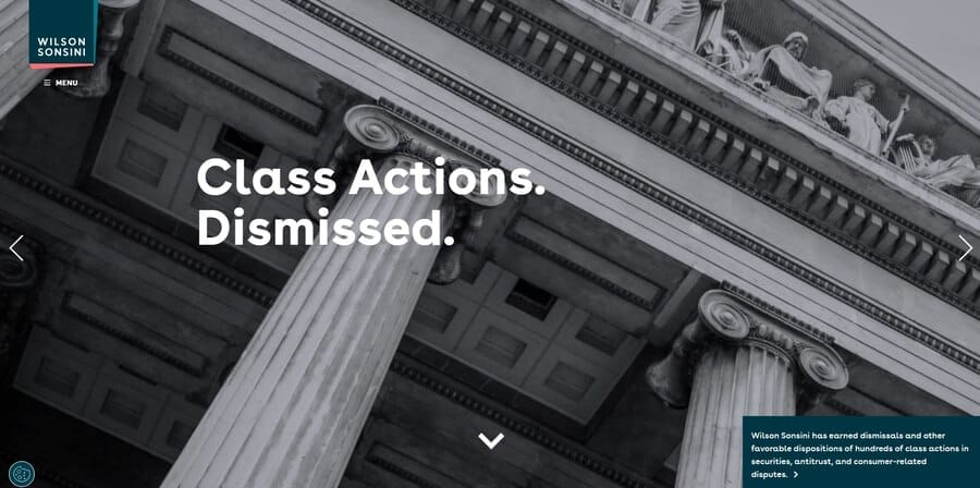 Wilson Sonsini website screenshot