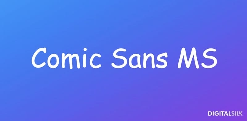 An image showing what the Comic Sans font looks like.