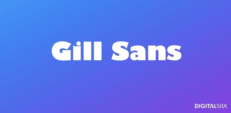 An image showing what the ultra bold version of the Gill Sans font looks like.