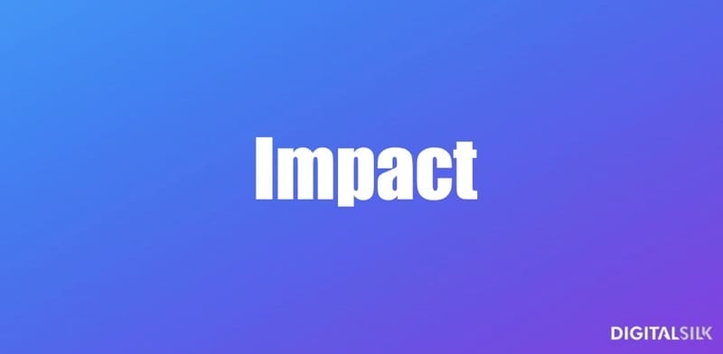 An image showing what the Impact font looks like.