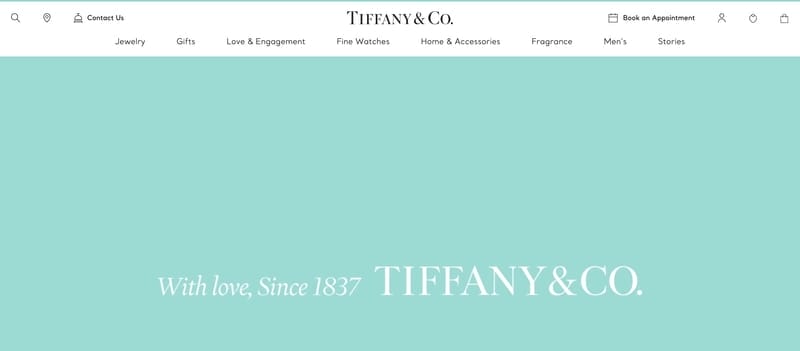 A screenshot of Tiffany & CO.'s logo.