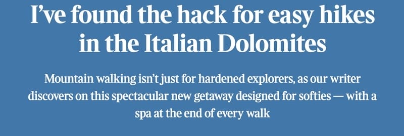 A screenshot from the magazine "The Times" showing what the Times New Roman font looks like in use.