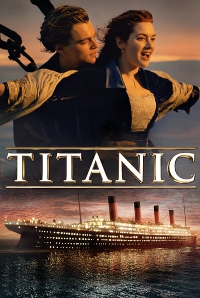 A poster for the movie "Titanic" showing what the Trajan font looks like in use.