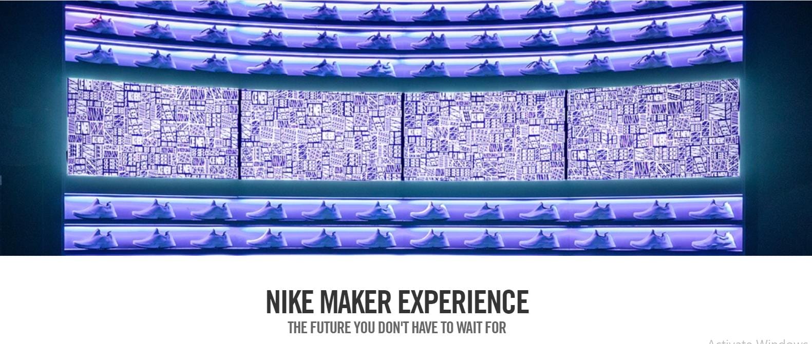 Nike Maker Experience is a new-generation customization program based on AI data