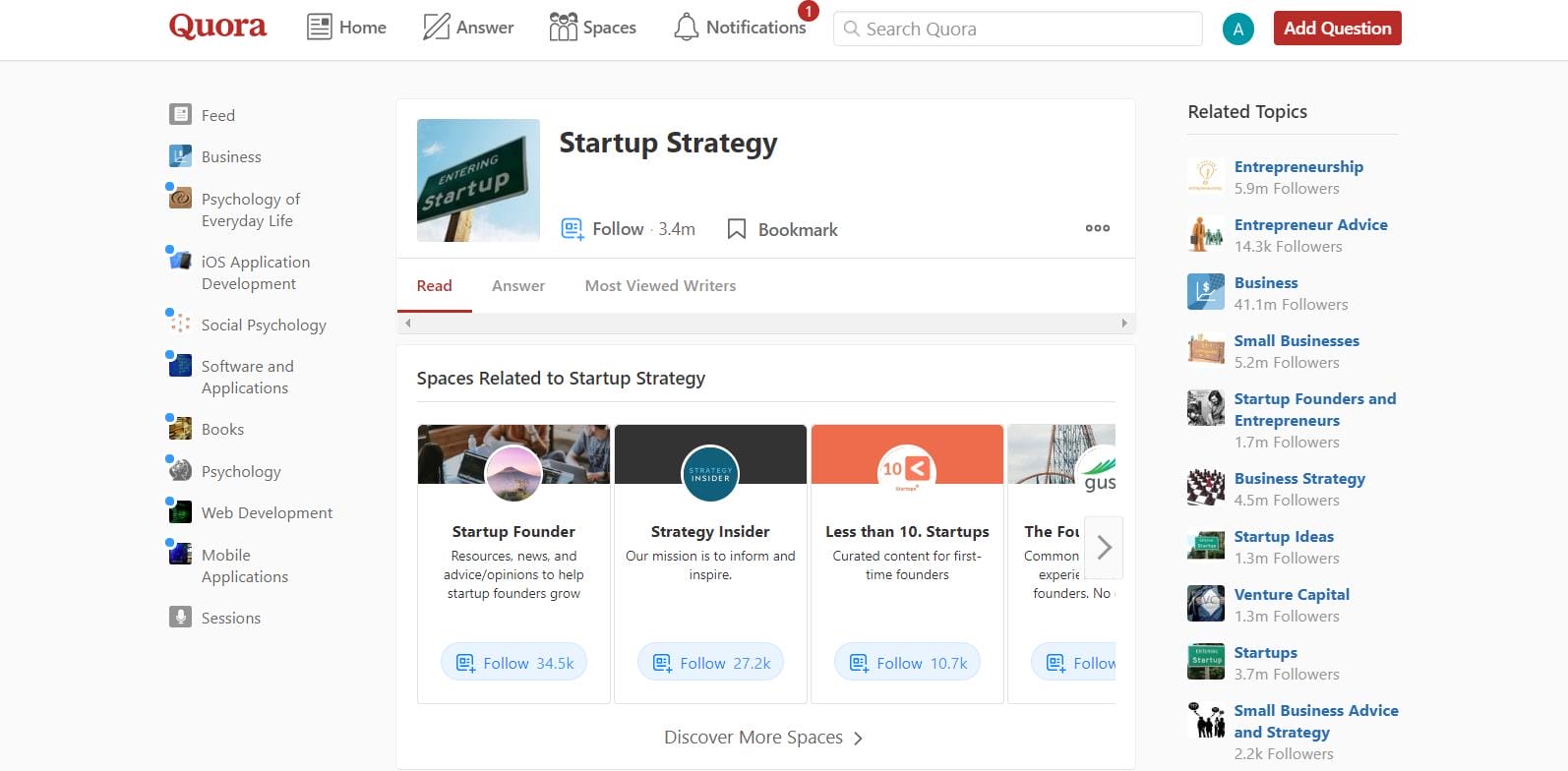 Quora screenshot