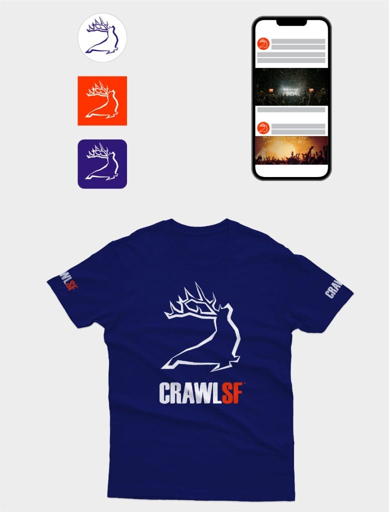 A page of CrawlSF's brand book