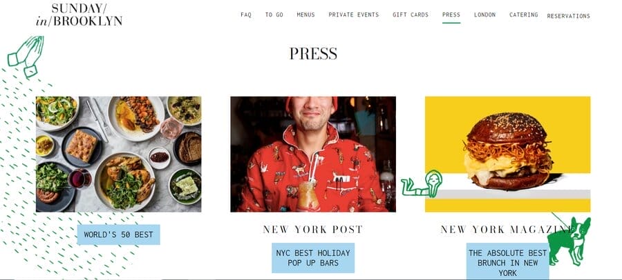 rsz sunday in brooklyn restaurant restaurant website designs