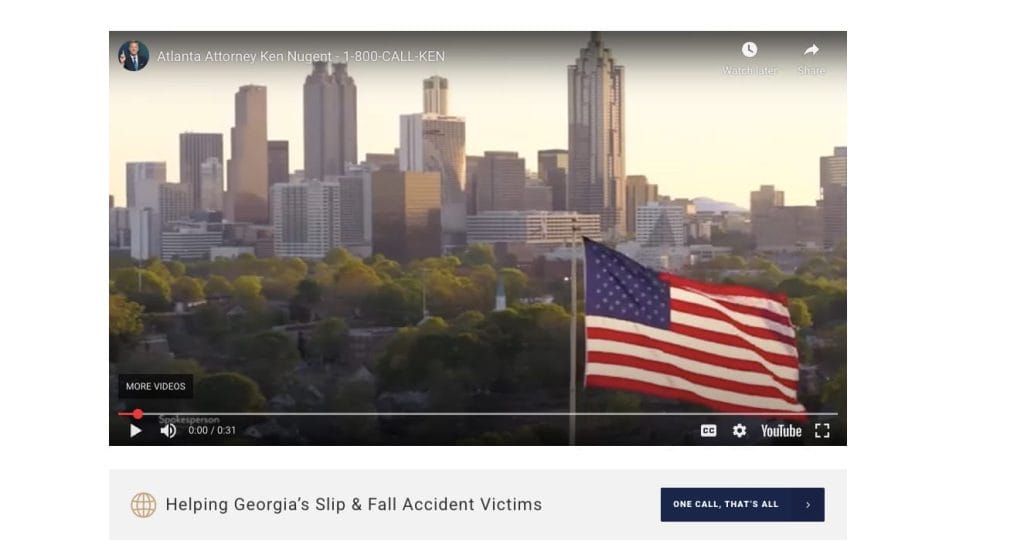 Ken Nugent, Attorneys at Law website screenshot