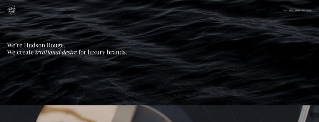 Hudson Rouge homepage screenshot