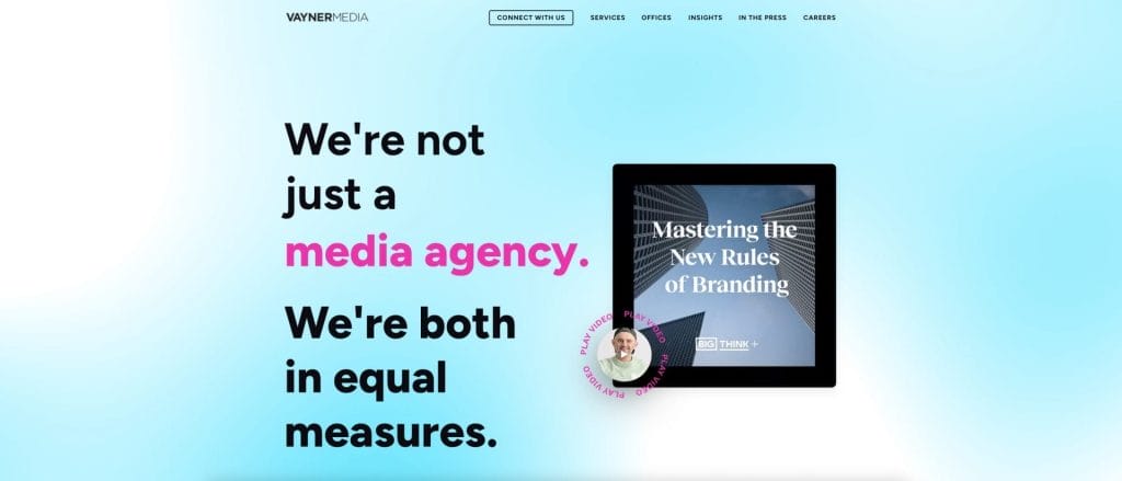 VaynerMedia homepage screenshot