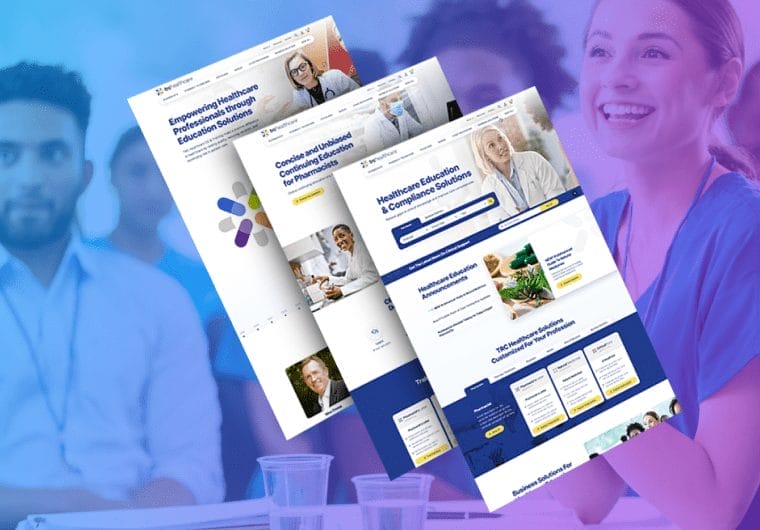 trc healthcare homepage portfolio