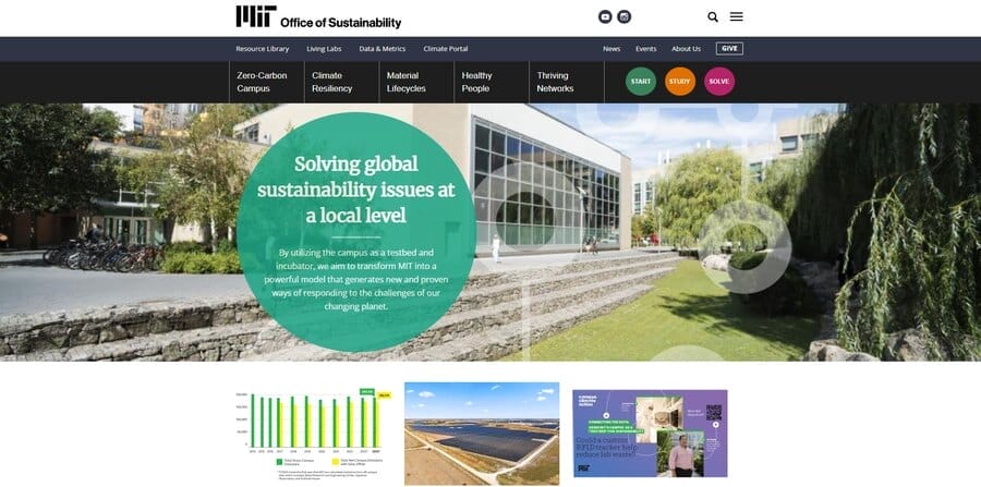 MIT website screenshot