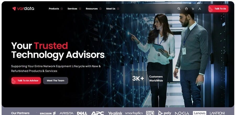 VarData website screenshot