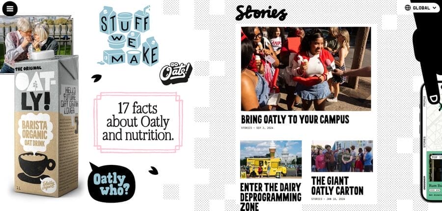 Oatly website screenshot