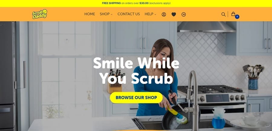 Scrub Daddy website screenshot