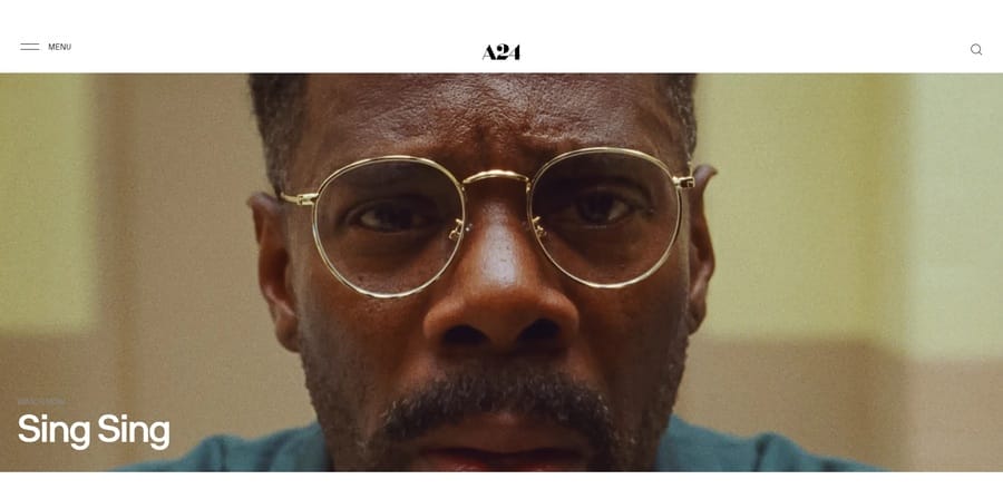 A24 Films website screenshot