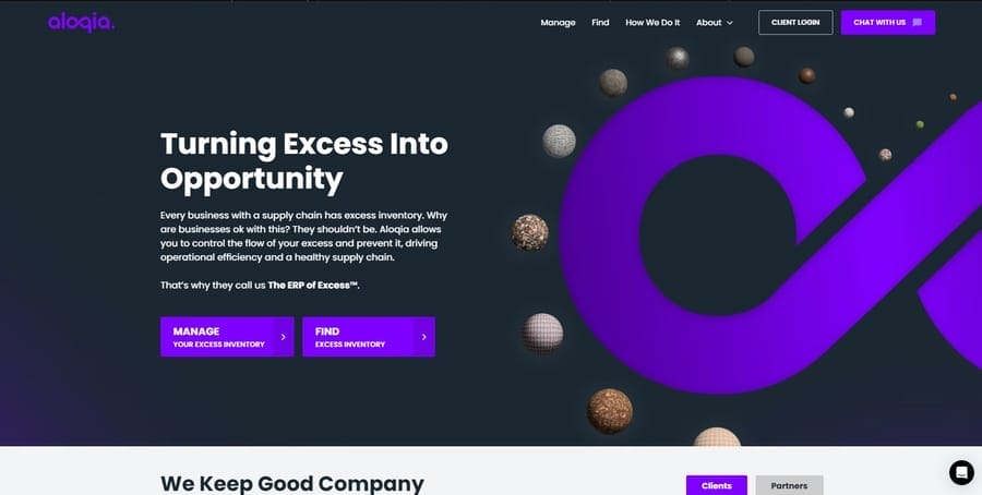 Aloqia website screenshot