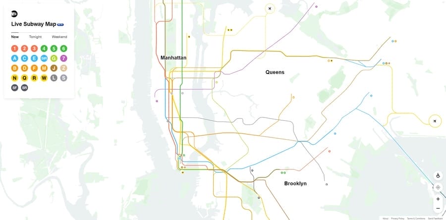 MTA website screenshot
