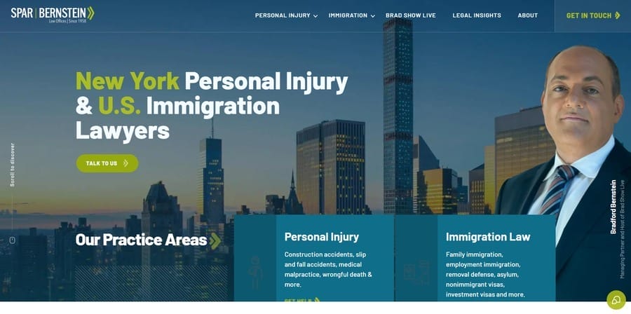 Spar and Bernstein website screenshot